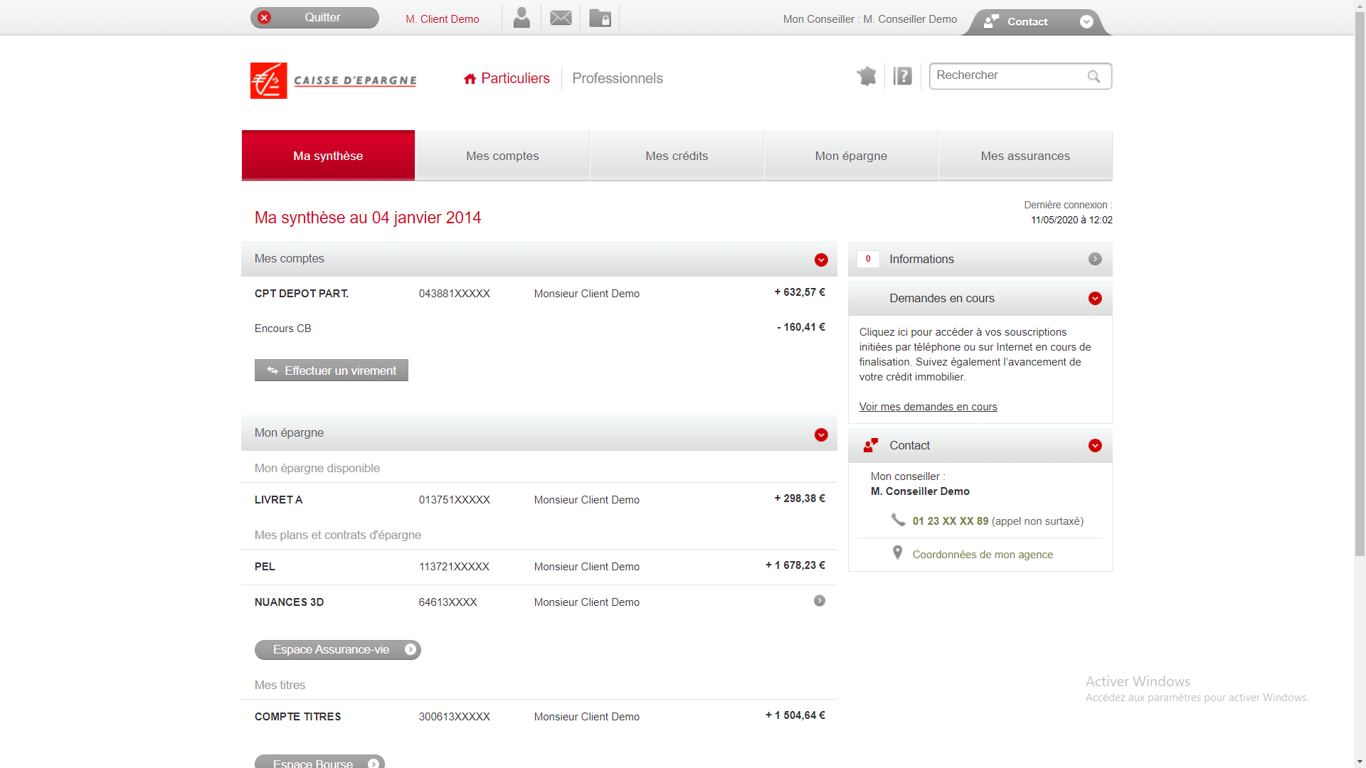 Direct Ecureuil Consulter Ses Comptes En Direct