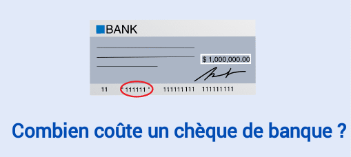 tarif chèque de banque