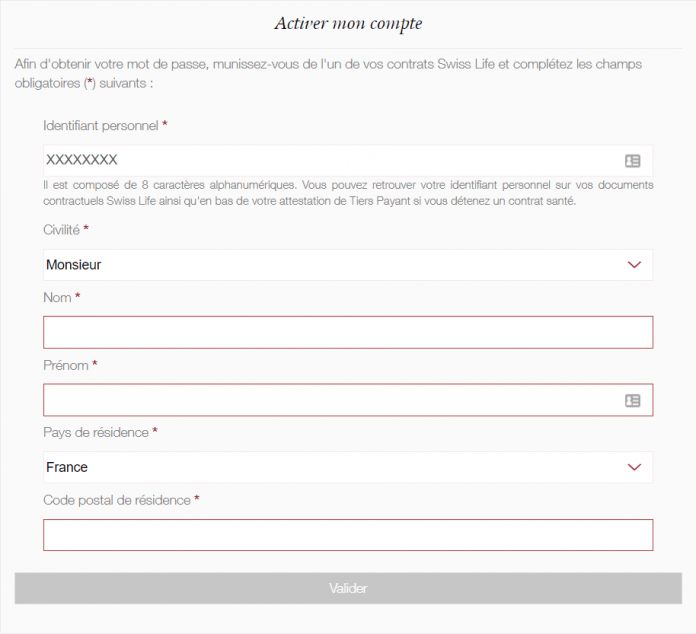 Espace Client Myswisslife Choisir Mon Mot De Passe