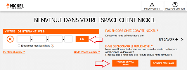 se connecter espace client compte nickel