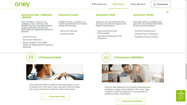 Assurance Oney Banque