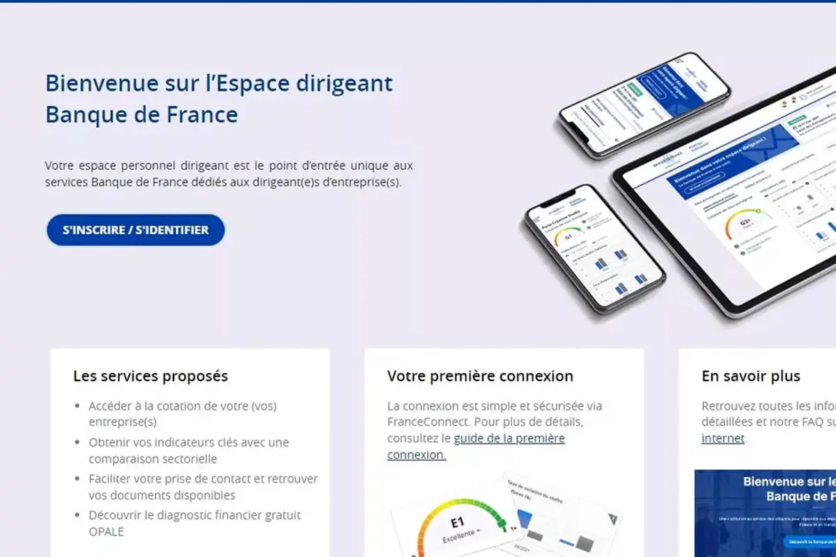 Découvrez les fonctionnalités du nouveau site dédié aux chefs d’entreprise de la Banque de France